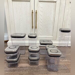 OXO Steel Pop Container Set - Silver and Clear